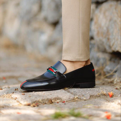 Men's Classic Dress Shoes Black Penny Loafer 02062901