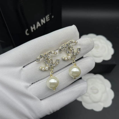 Fashionable Tassel Full Diamond Earrings 1024010313