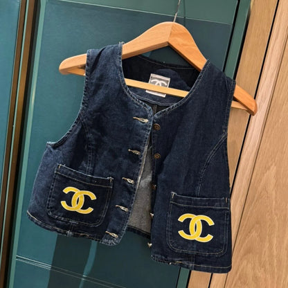 Fashion Joker Denim Vest Wear 1024073119