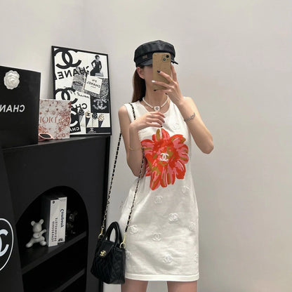 New Fashion Versatile Knitted Vest Skirt 1024041701