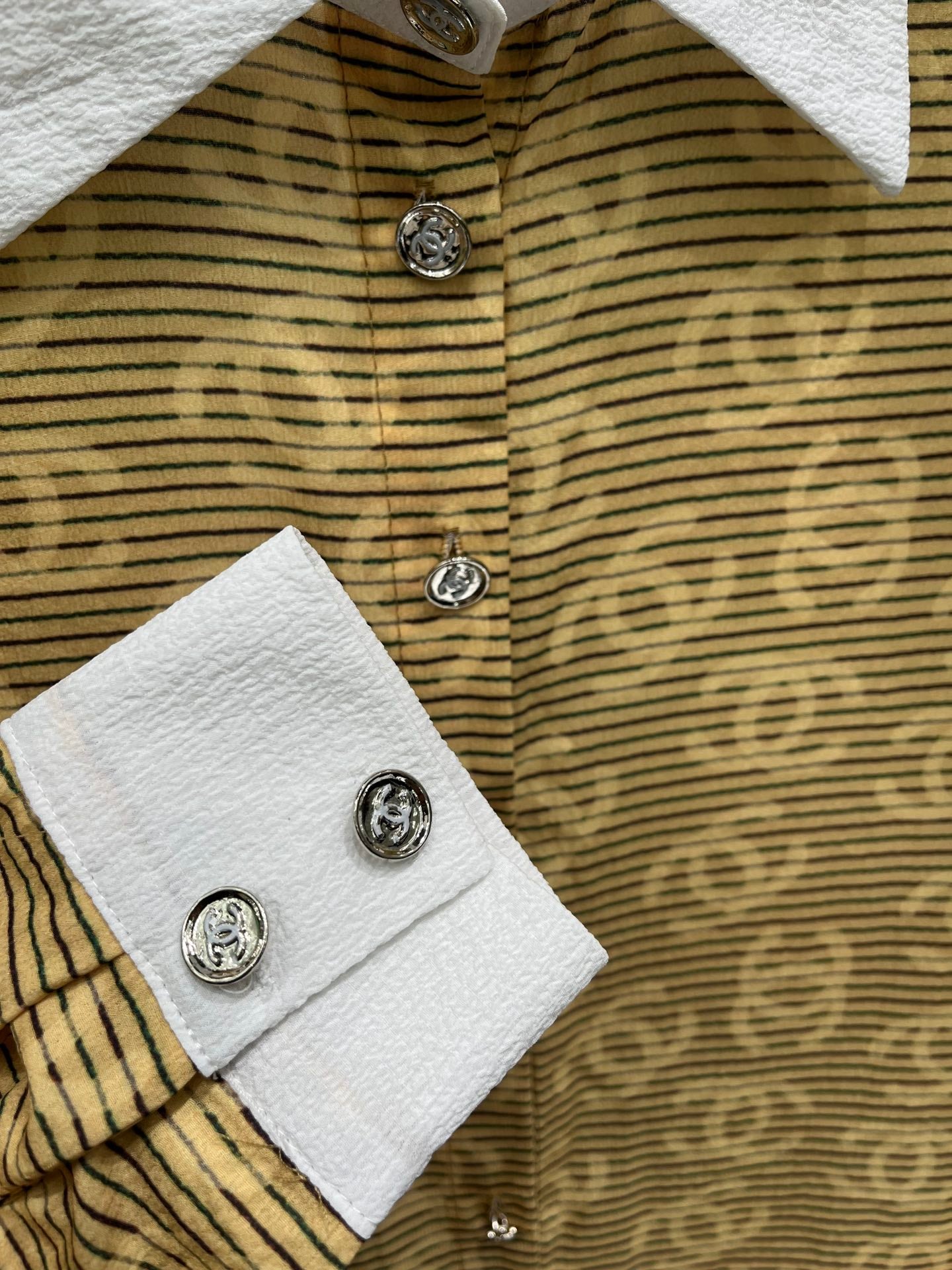 Printed striped long-sleeved shirt XC1823091904