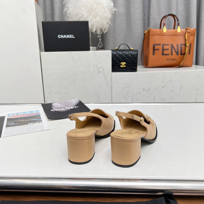 Chane1 top fashion classic flat toe thick heels 0724030818