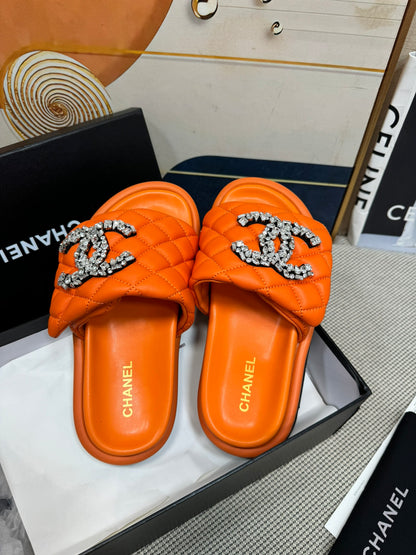 CNL dopamine color thick-soled Velcro women's slippers 0724042705