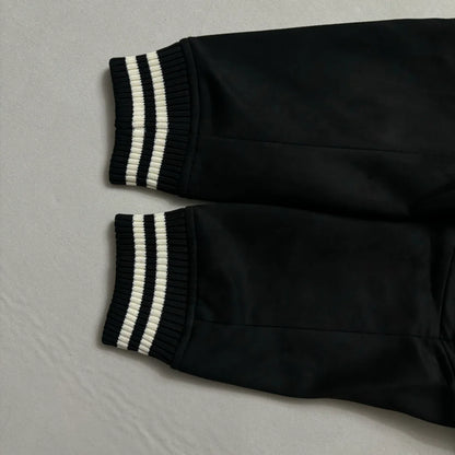 New Unisex Aviator Suede Floral Baseball Jacket 1024101007