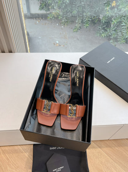YSL high heel sandals slippers 0725021402