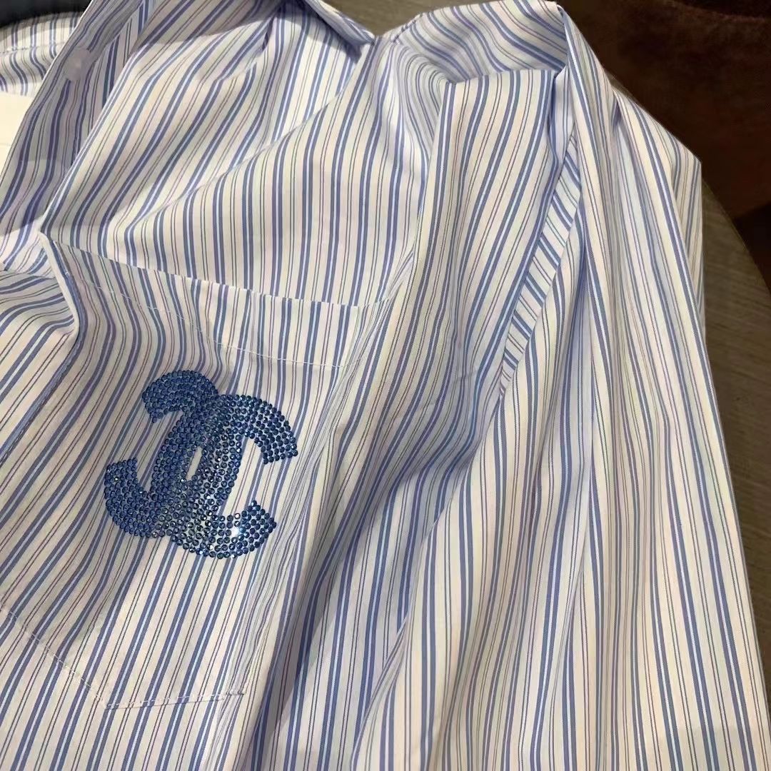 New Design Sense Hong Kong Style Loose Casual Long Sleeve Shirt Elegant Women's TopPD05202412203