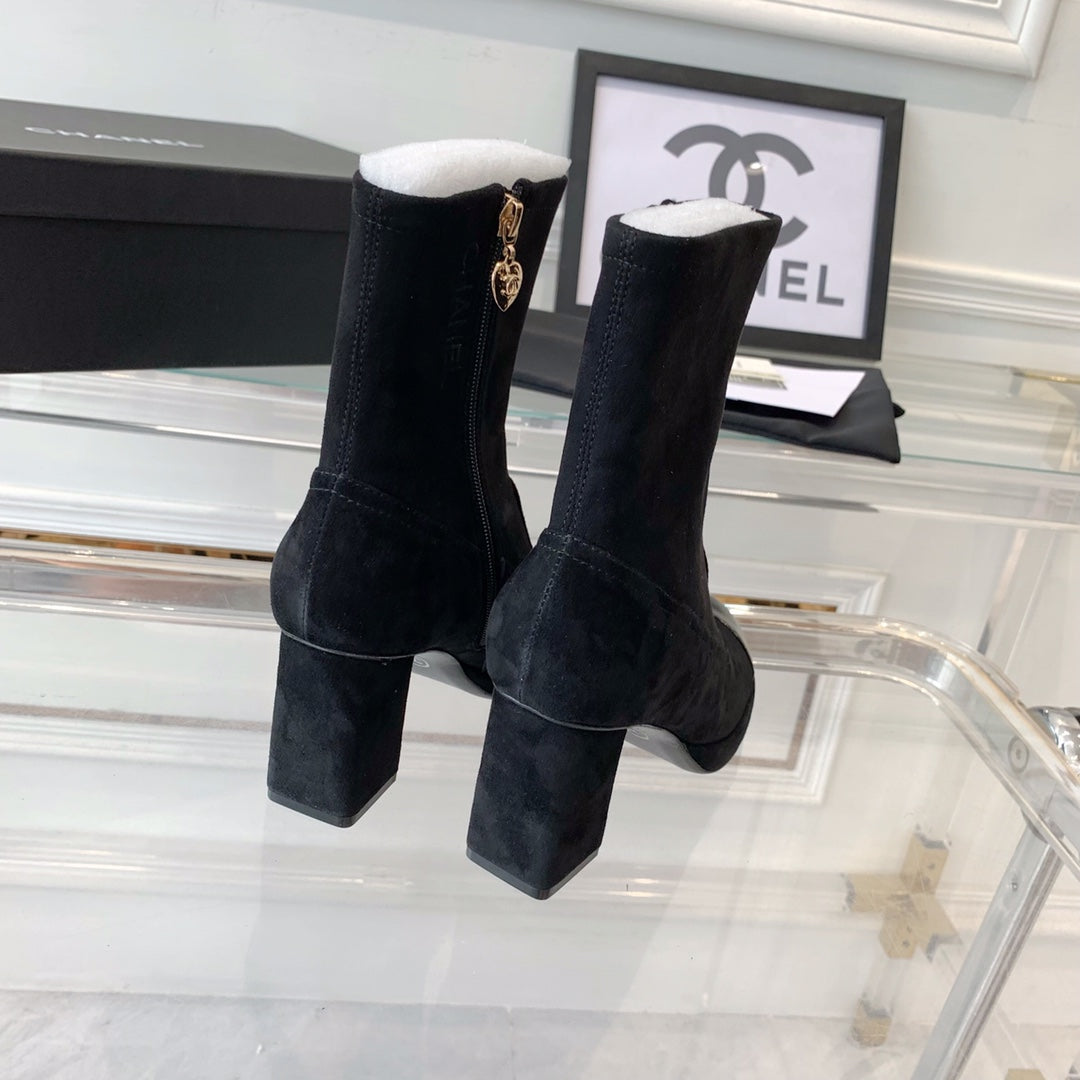 CNL Fashion Cashmere High Heel Boots 0724102316