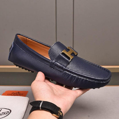 Genuine Leather Casual Comfortable Men's Slip-on ShoesPD05202412401