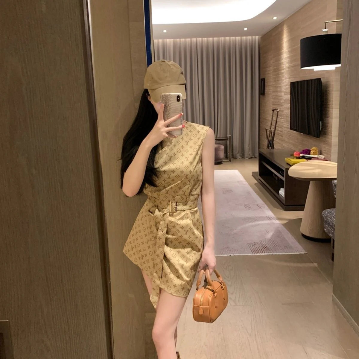 New Vintage Elegant Slim Sleeveless Dress 1024071525