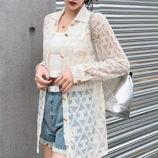 New Lace Embroidery Sunscreen Shirt 1024030709