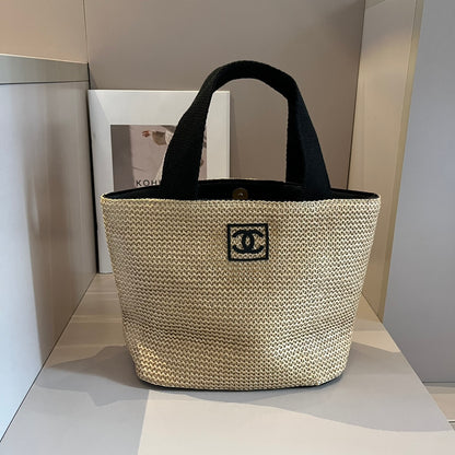 CNL summer pastoral woven handbag 0724041119