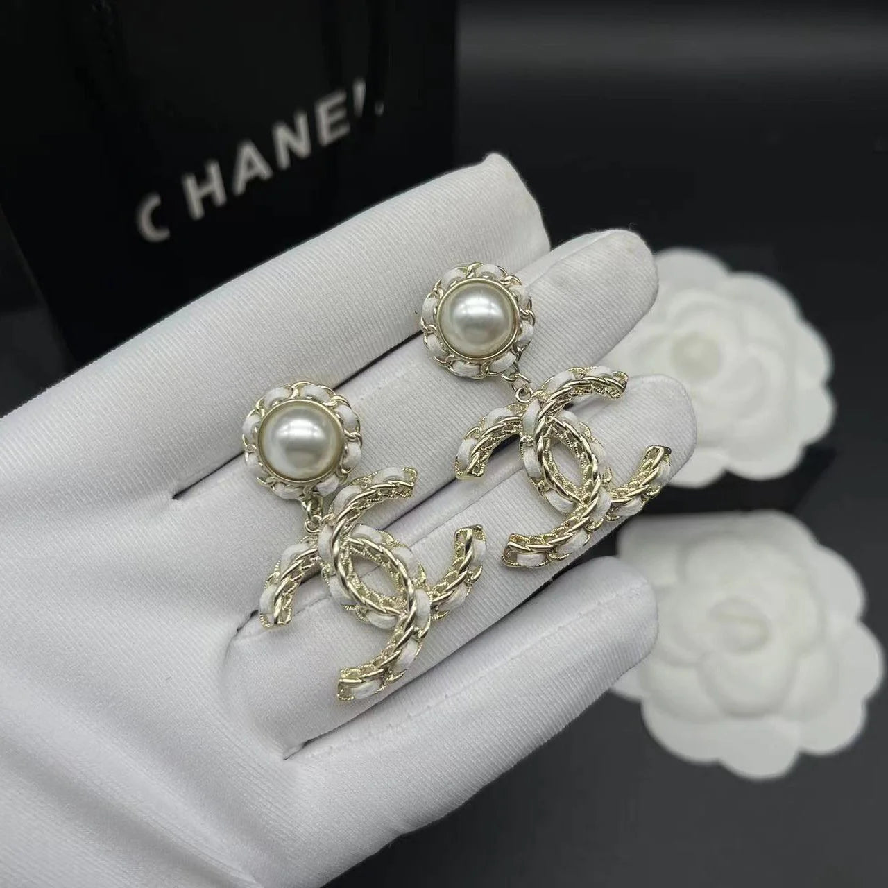 Fashionable Tassel Full Diamond Earrings 1024010313