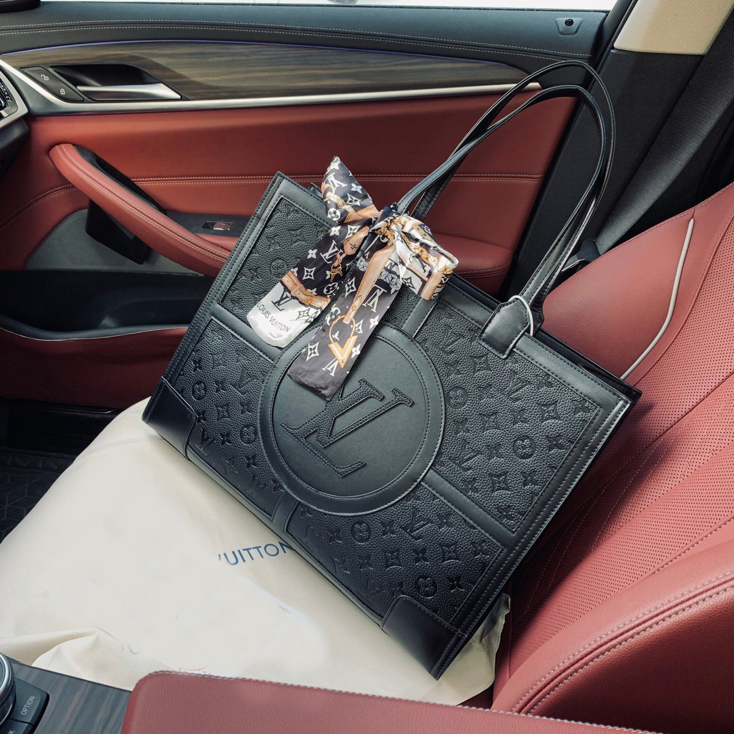 LUV fashion printed tote bag shopping bag XC0723112403