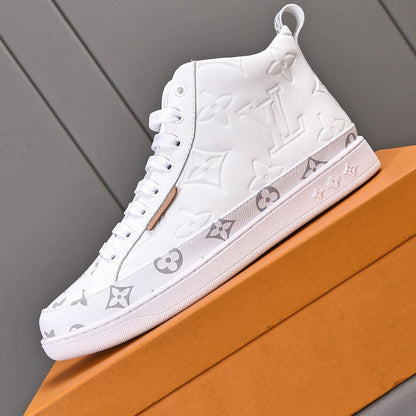 Leisure Pattern Two Tone Trendy High-top Shoes
