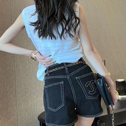 Fashion casual denim shorts PD0123072123