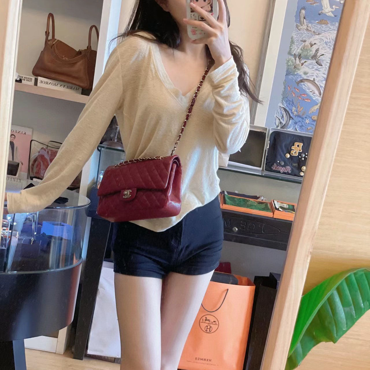 CHL 1112cf classic flap bag XC24100305