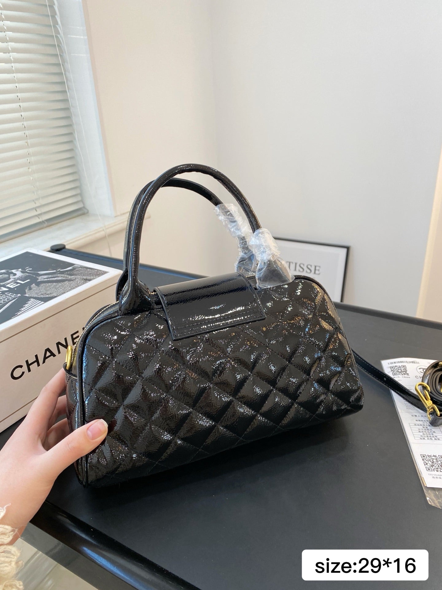 CNL Fashion Patent Leather Tote Bag 0725031108