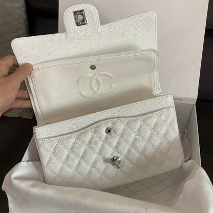 Flap Handbag With Silver-tone Metal