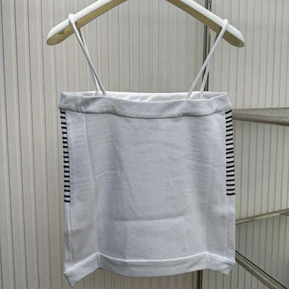 Stylish ribbed cotton knit suspender belt 1024052712