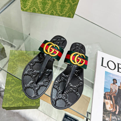 print couple flip flops 03061