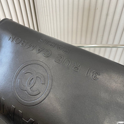 Black Simple Unique Design Beach Bag WLFBG23021725