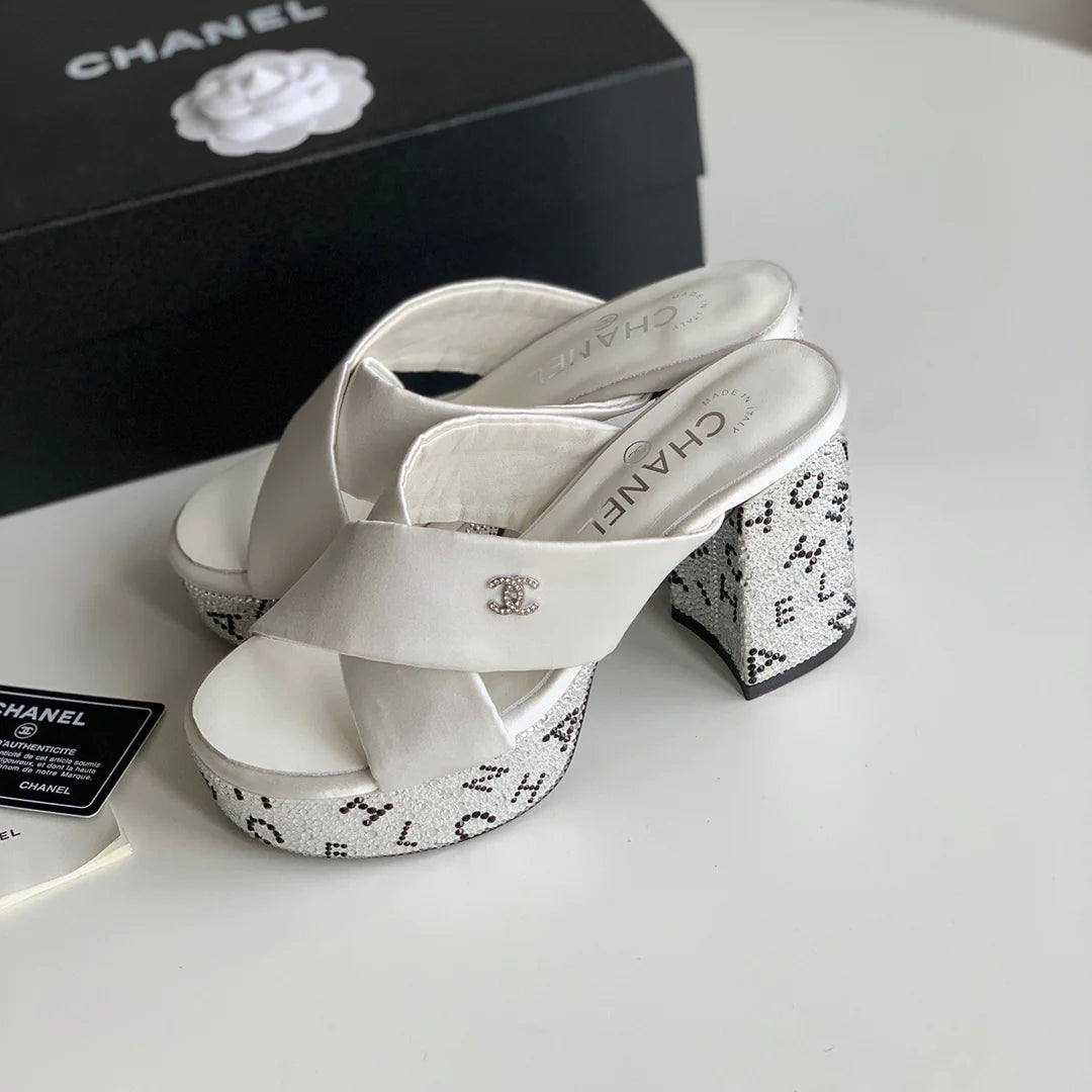 New cross strap waterproof platform slippers 1024031906