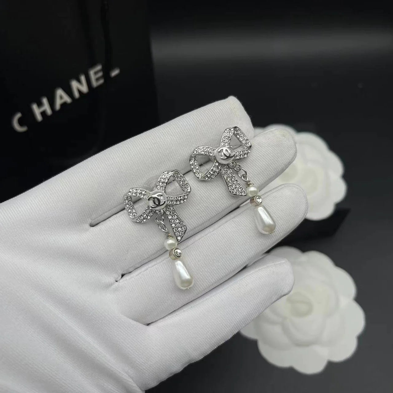 Fashionable Tassel Full Diamond Earrings 1024010313