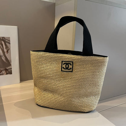 CNL summer pastoral woven handbag 0724041119