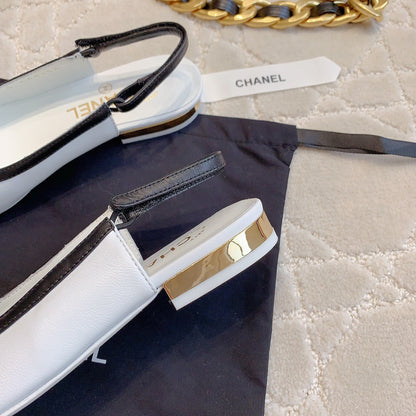 The latest catwalk style bow half package flat sandals 1824041601