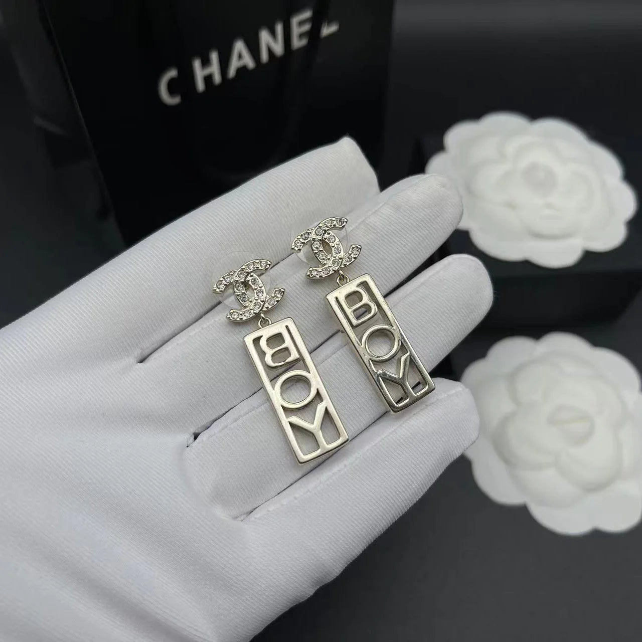 Fashionable Tassel Full Diamond Earrings 1024010313