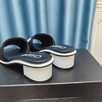 New canvas women's high heels X082909