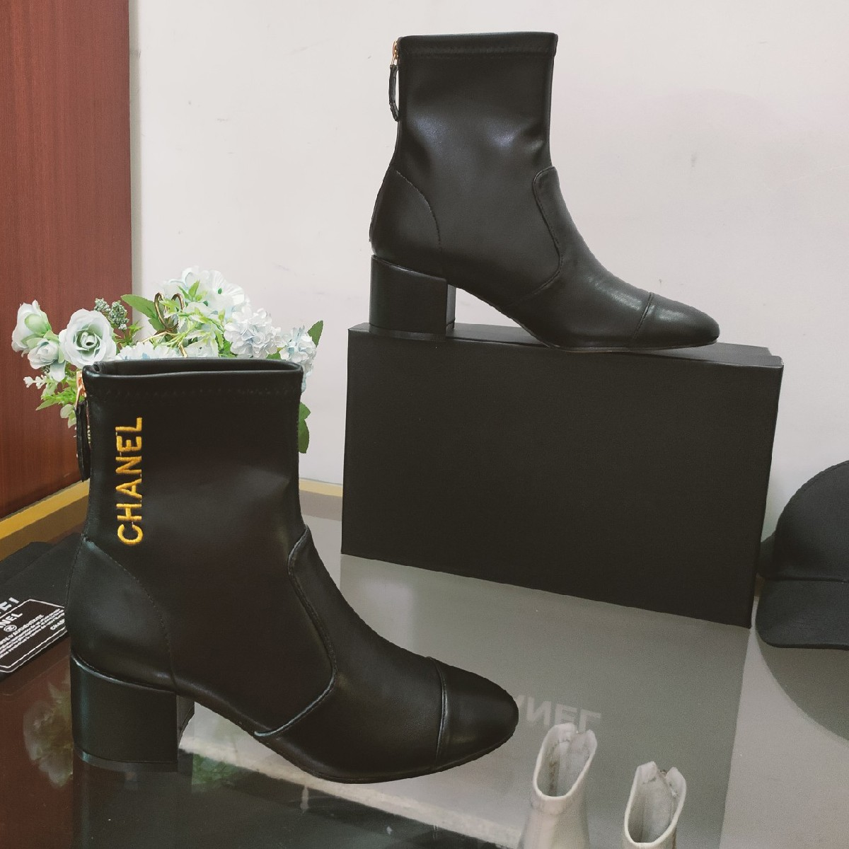Autumn Winter Versatile Chunky Heel Ankle Boots