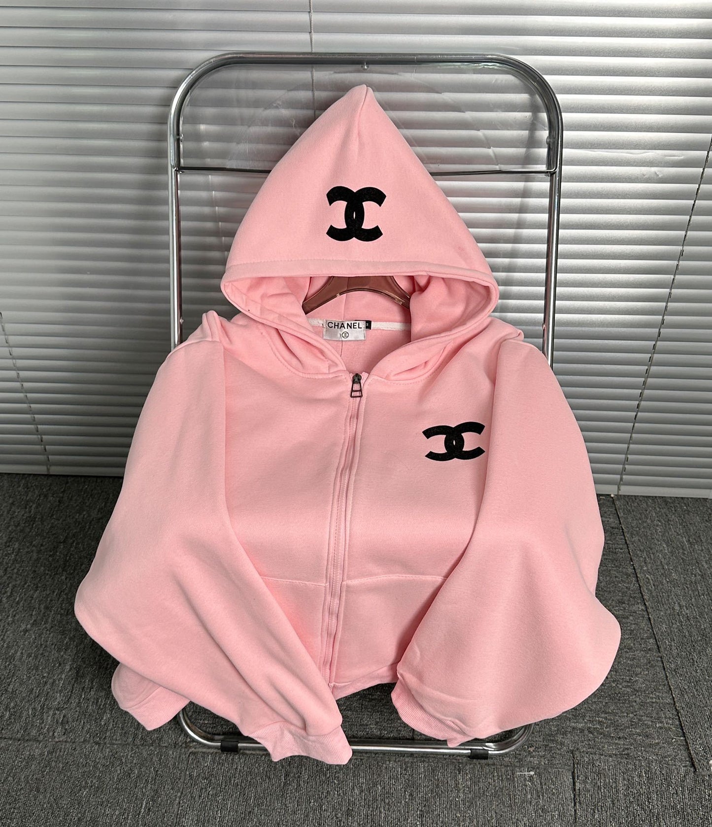 Classic Velvet Large Sweatshirt Jacket 0823120405