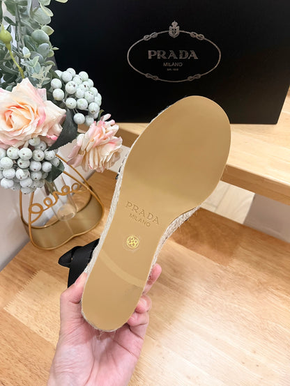 PRD Braided round toe wedge heel lace-up sandals bucket shoes 0724070902