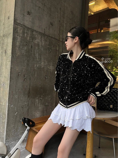 New Fashionable Patchwork Contrasting Color Baseball Uniforms 1024012505