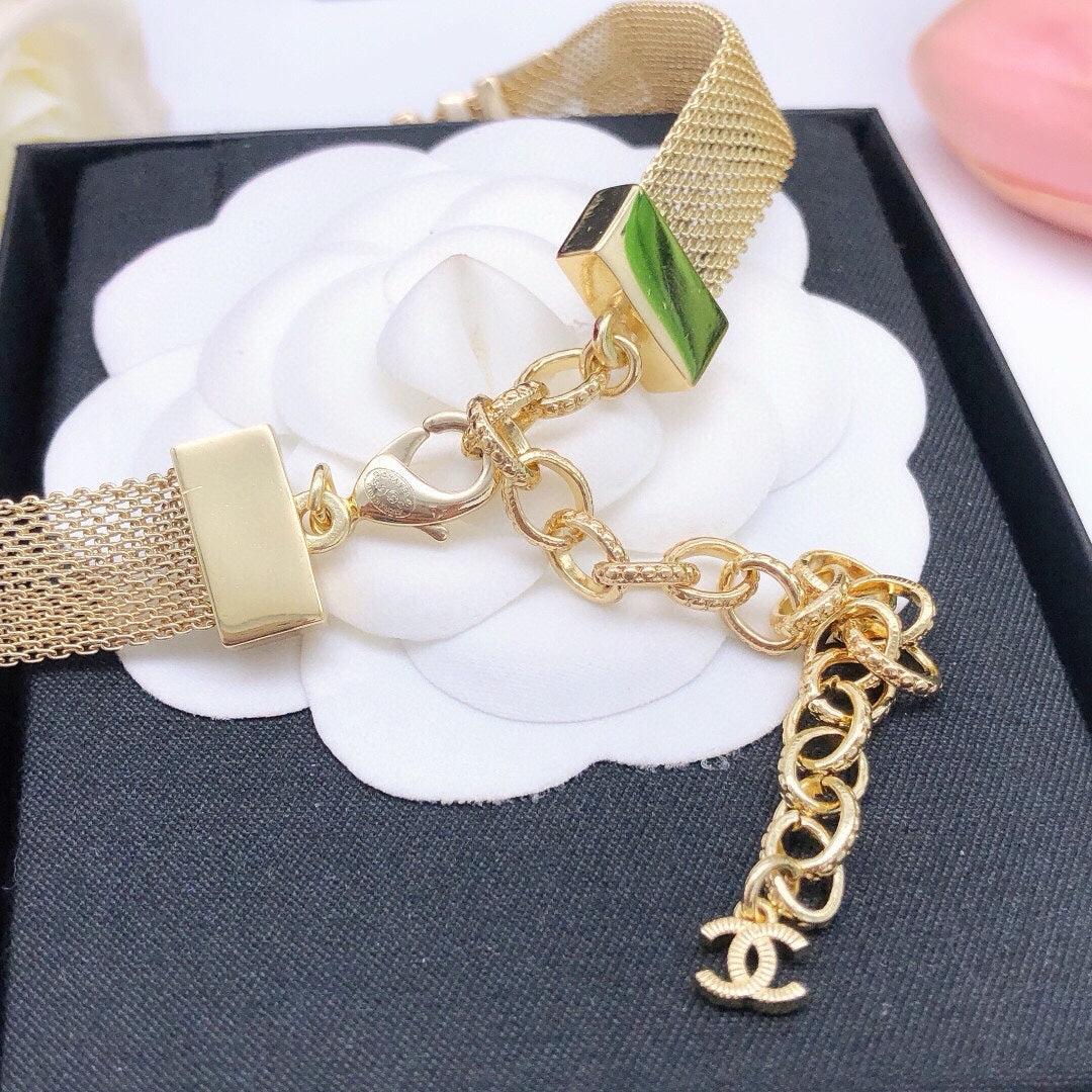 CNL brass letter necklace 0724110603