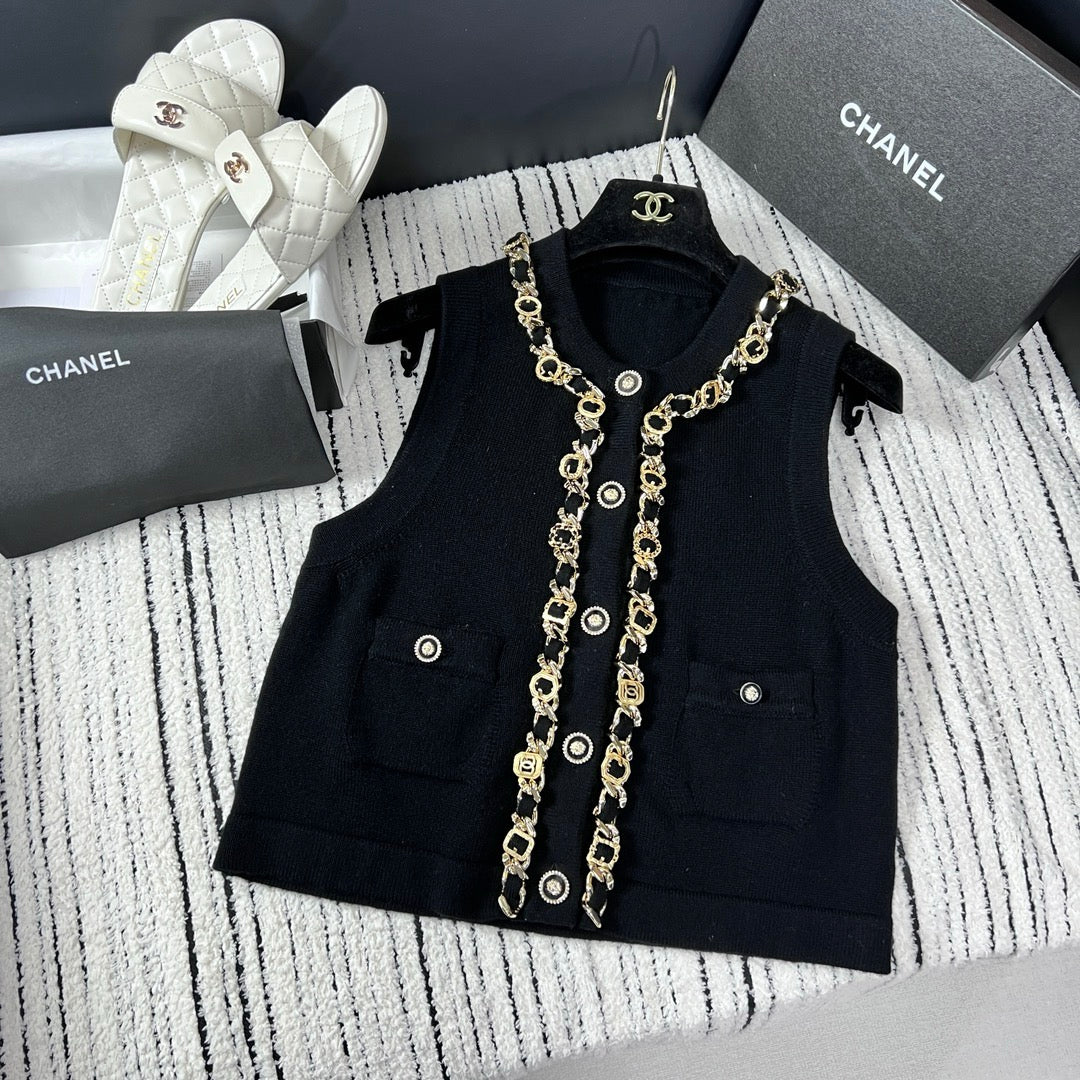 CNL chain knitted vest 0724080604
