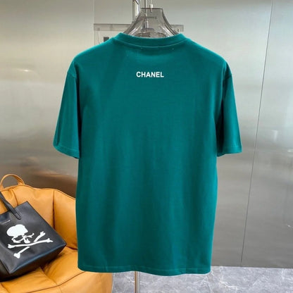 New Fashion Letter Printing Casual Short Sleeve Men's And Women's 1024071209