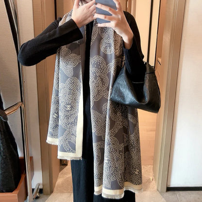 Fashion double-sided cashmere scarf 1024093005