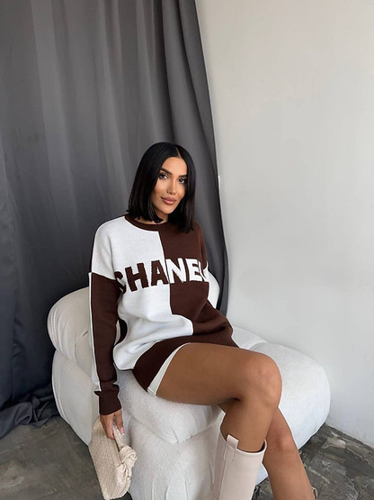 CNL fashion print sweater 0725042107