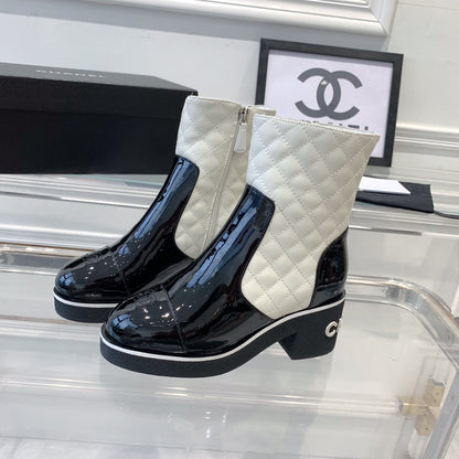 CNL fashionable rhombus leather boots 0724102317