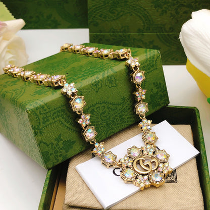 G fashionable stone necklace XC0723103006