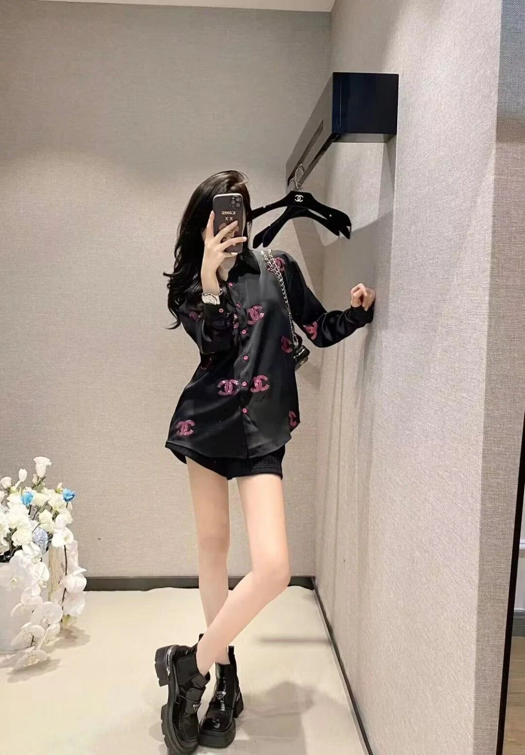 New Versatile Loose Long Sleeve Shirt 1024042910