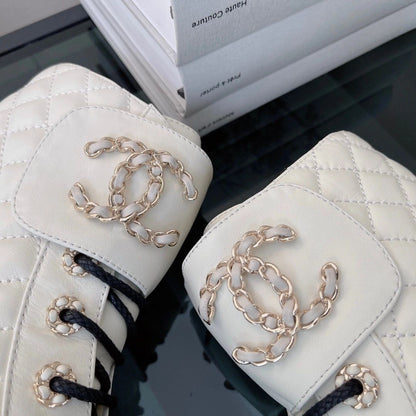 New Versatile Lace Up Small Leather Boots 1023121313