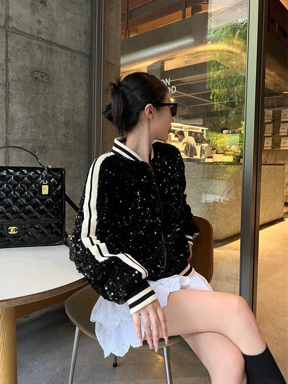 New Fashionable Patchwork Contrasting Color Baseball Uniforms 1024012505