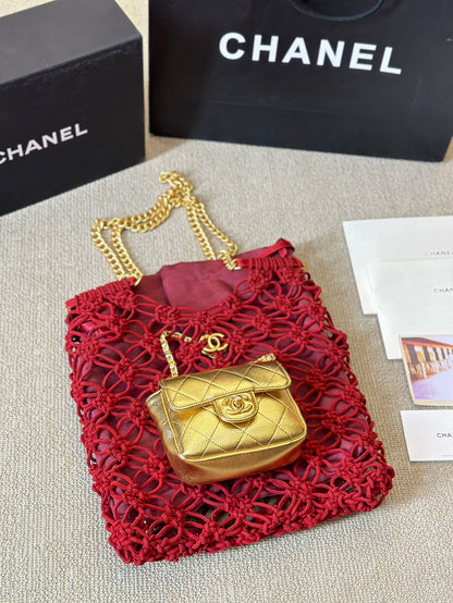 CNL 21A Velvet Net Bag with Letters 0724090401