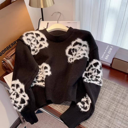 Small Fragrant Style Camellia Women's Autumn And Winter Sweater -PD052023122803