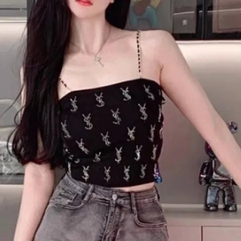 Knitting hot diamond fashion Slim bust suspenders 1025033110