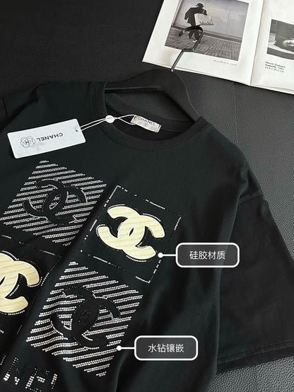 Hot diamond silicone pattern short sleeves 0724032703