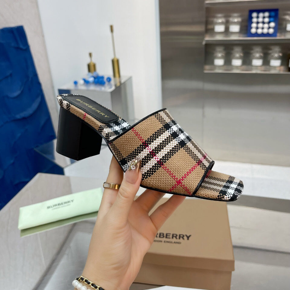 Thick heel sandals slippers 1824041116